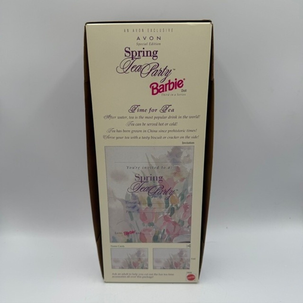 Avon Spring Tea Party Barbie Doll Special Edition 1997 Mattel 18656 Third Series - Picture 7 of 8
